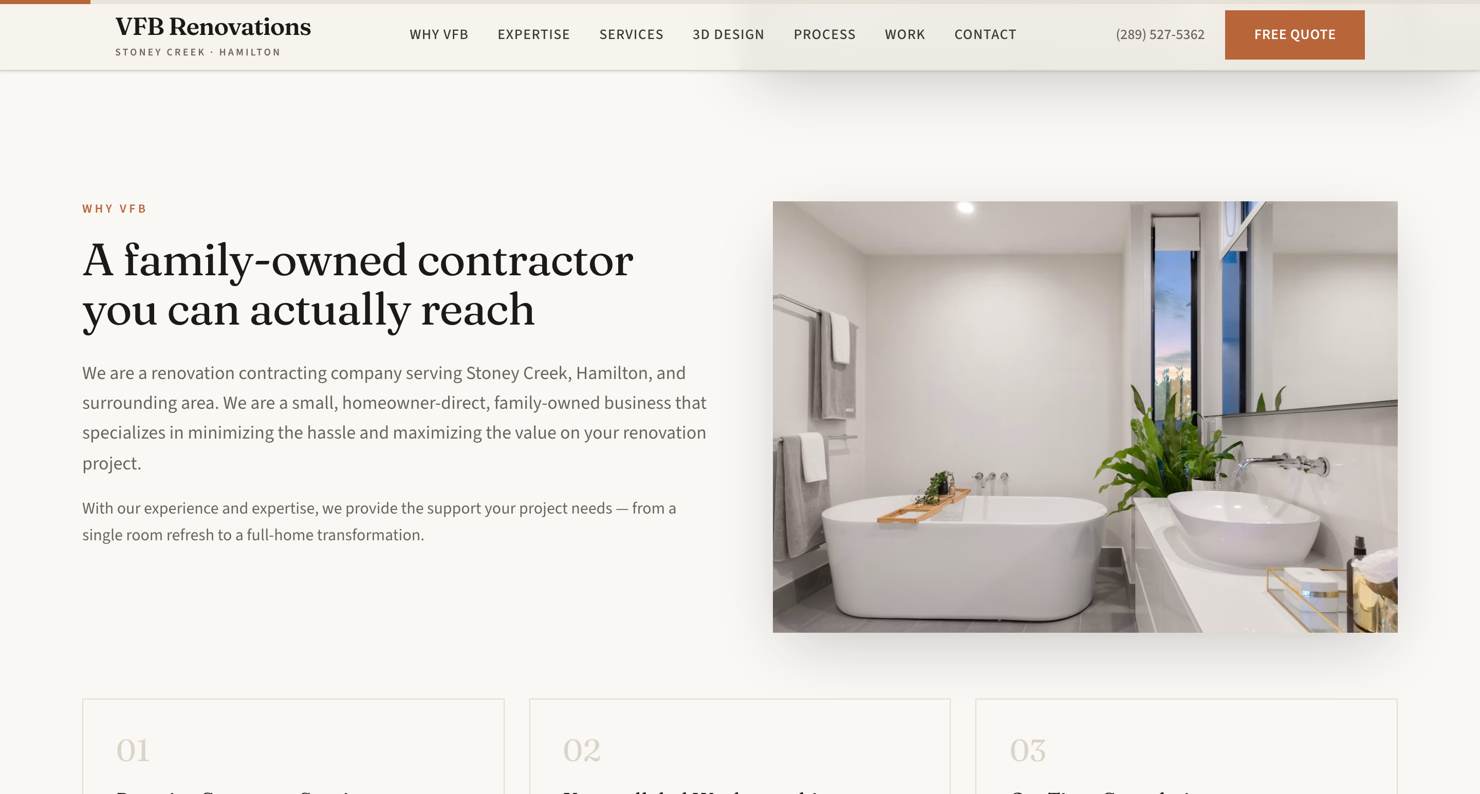 VFB Renovations — site preview